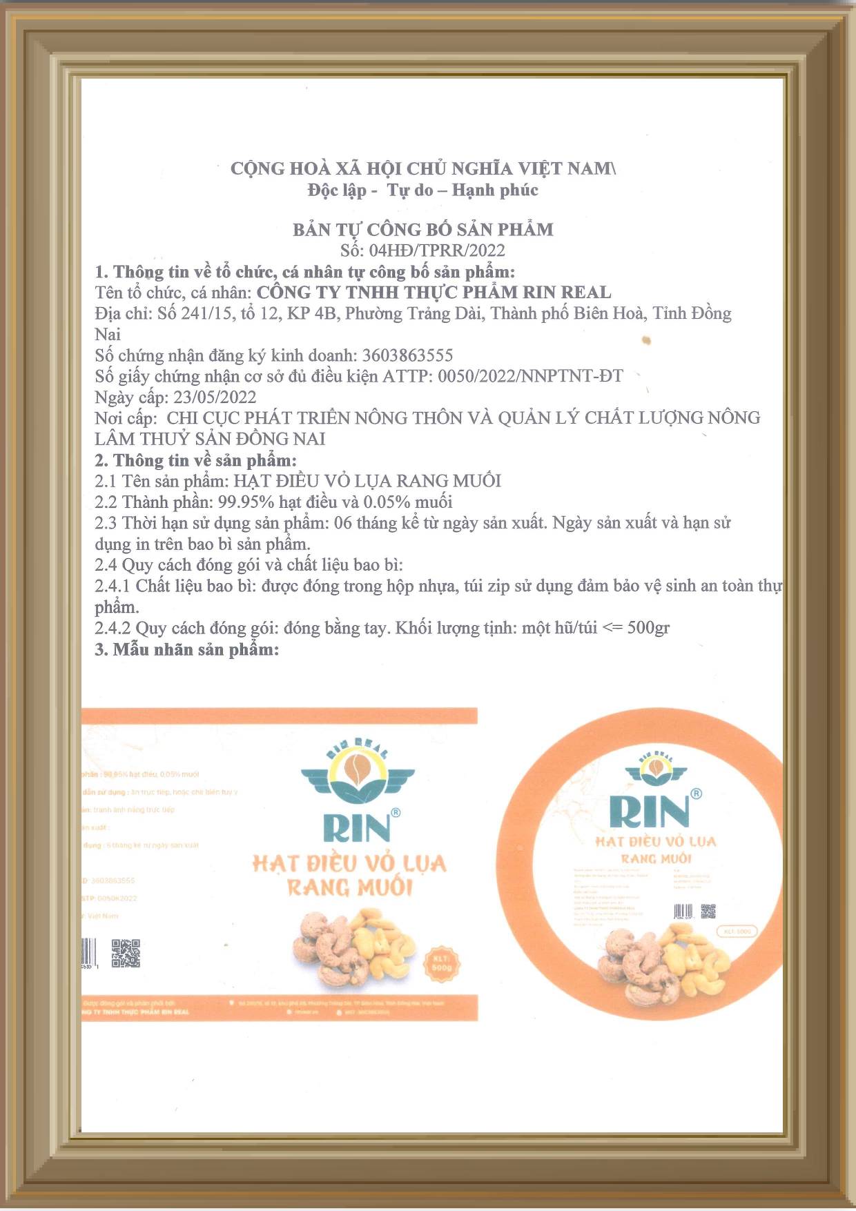 Hạt điều vỏ lụa rang muối